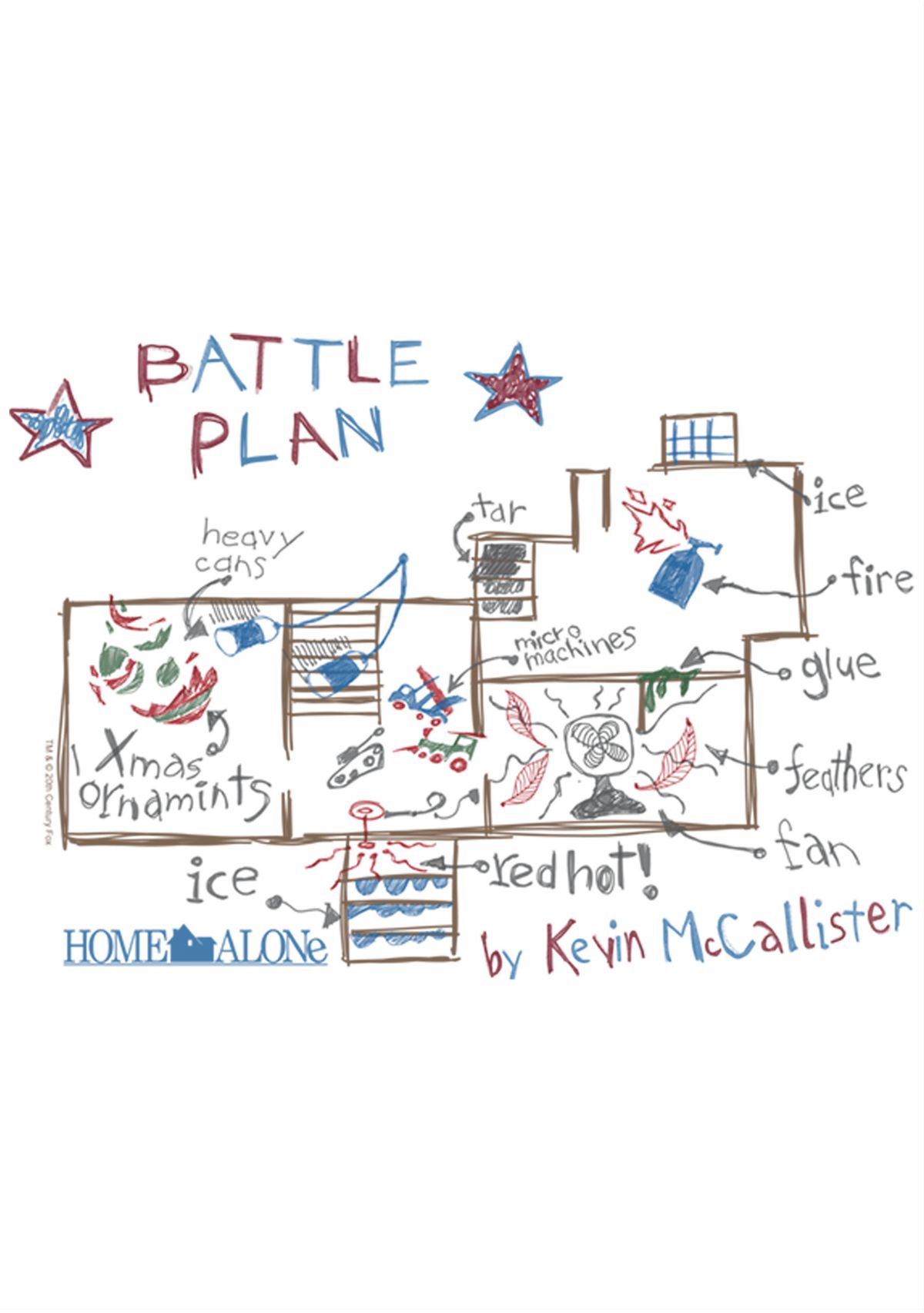 Home Alone Kevins Plan Short Sleeve Graphic T-Shirt