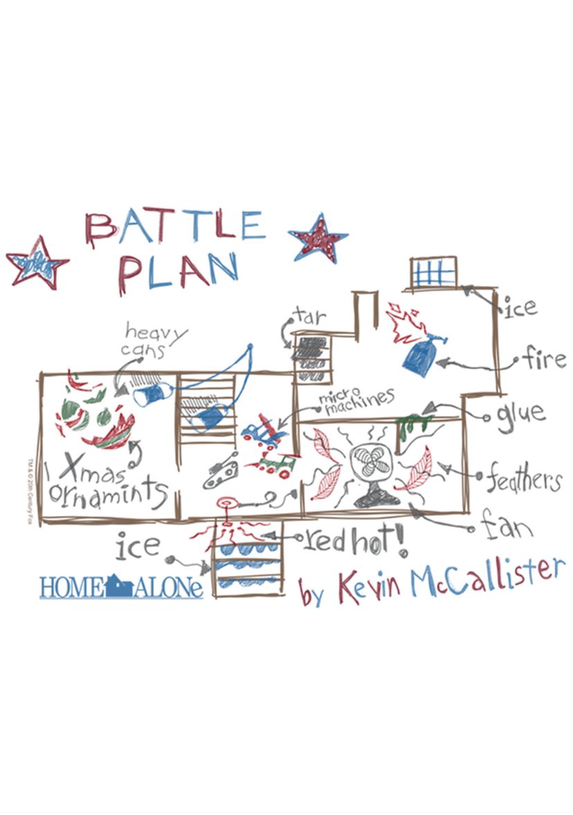 Home Alone Kevins Plan Short Sleeve Graphic T-Shirt