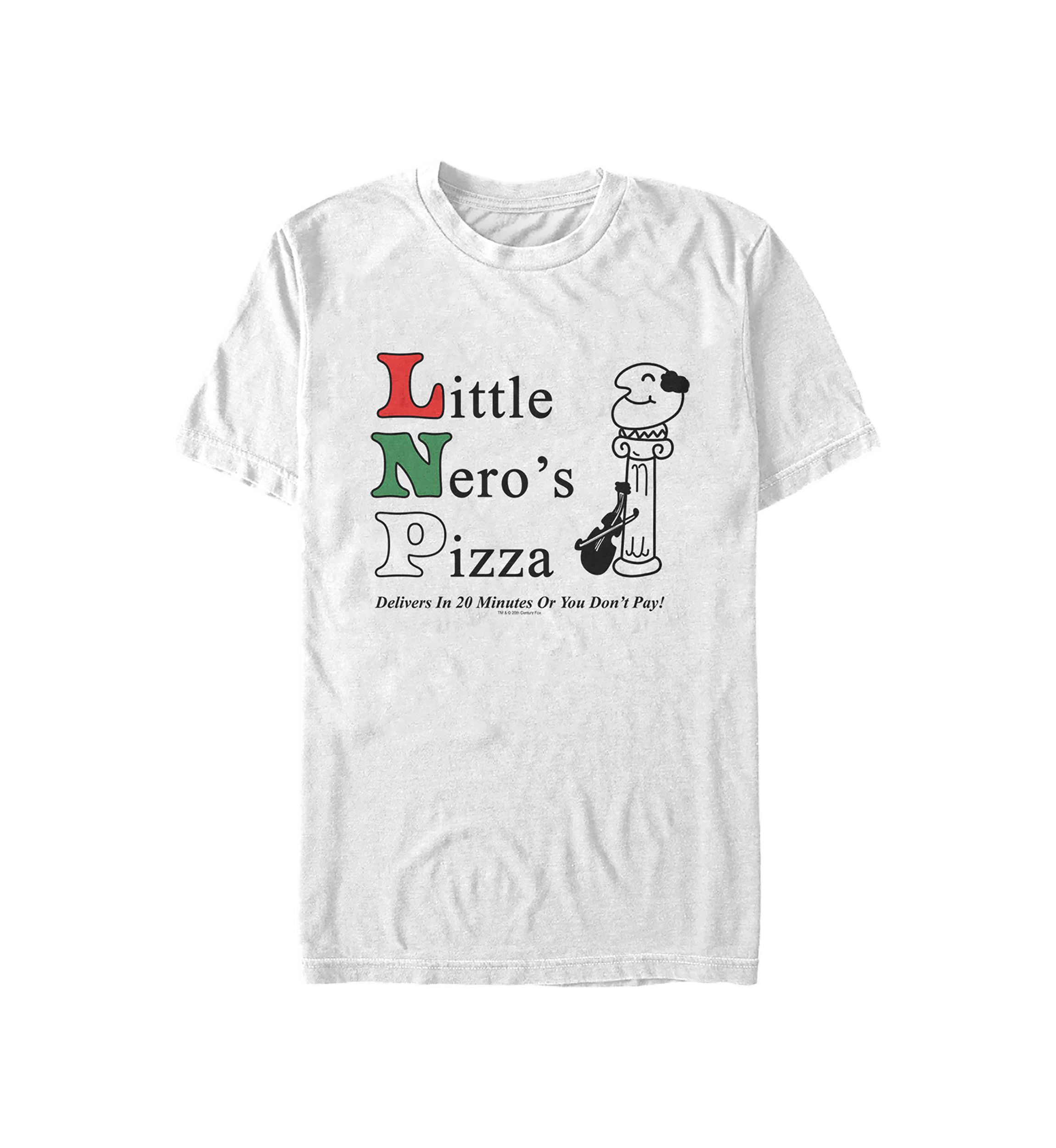 Home Alone Little Neros Pizza Short Sleeve Graphic T-Shirt