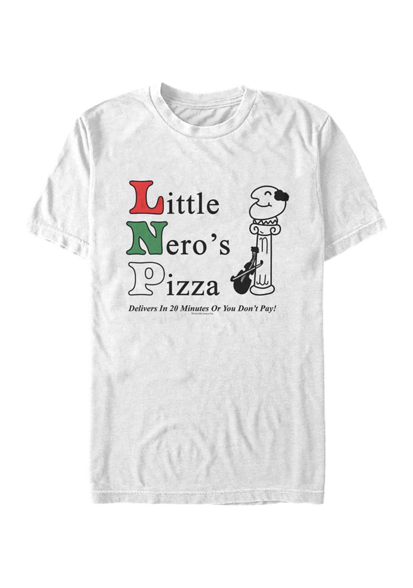 Home Alone Little Neros Pizza Short Sleeve Graphic T-Shirt