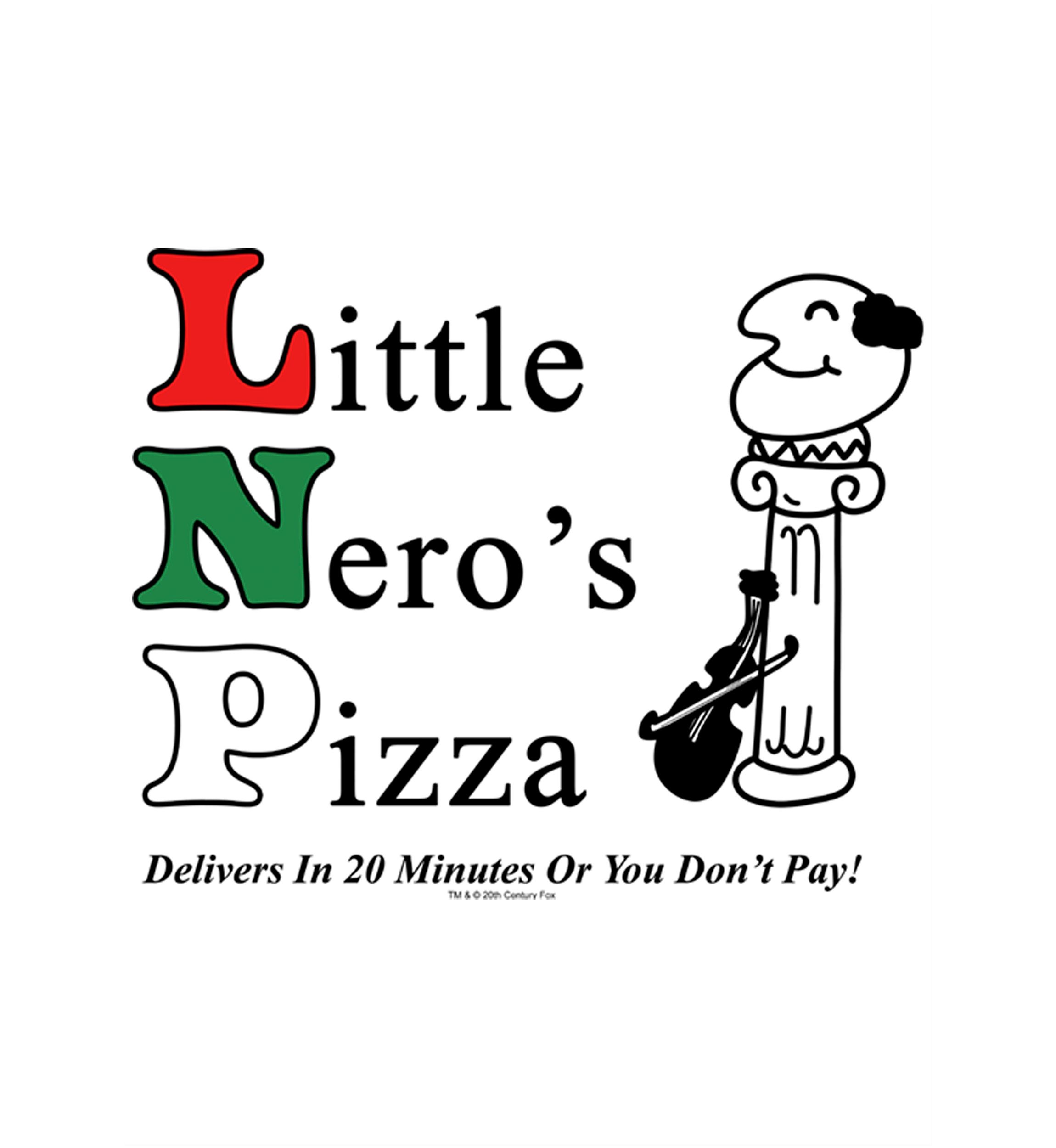 Home Alone Little Neros Pizza Short Sleeve Graphic T-Shirt
