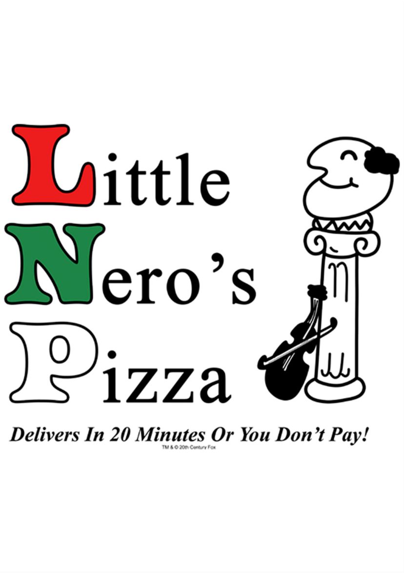 Home Alone Little Neros Pizza Short Sleeve Graphic T-Shirt