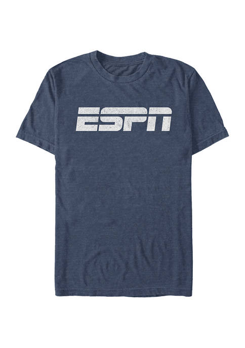 ESPN White Logo Short Sleeve Graphic T-Shirt