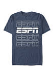 ESPN Stroke Stack Short Sleeve Crew Graphic T-Shirt