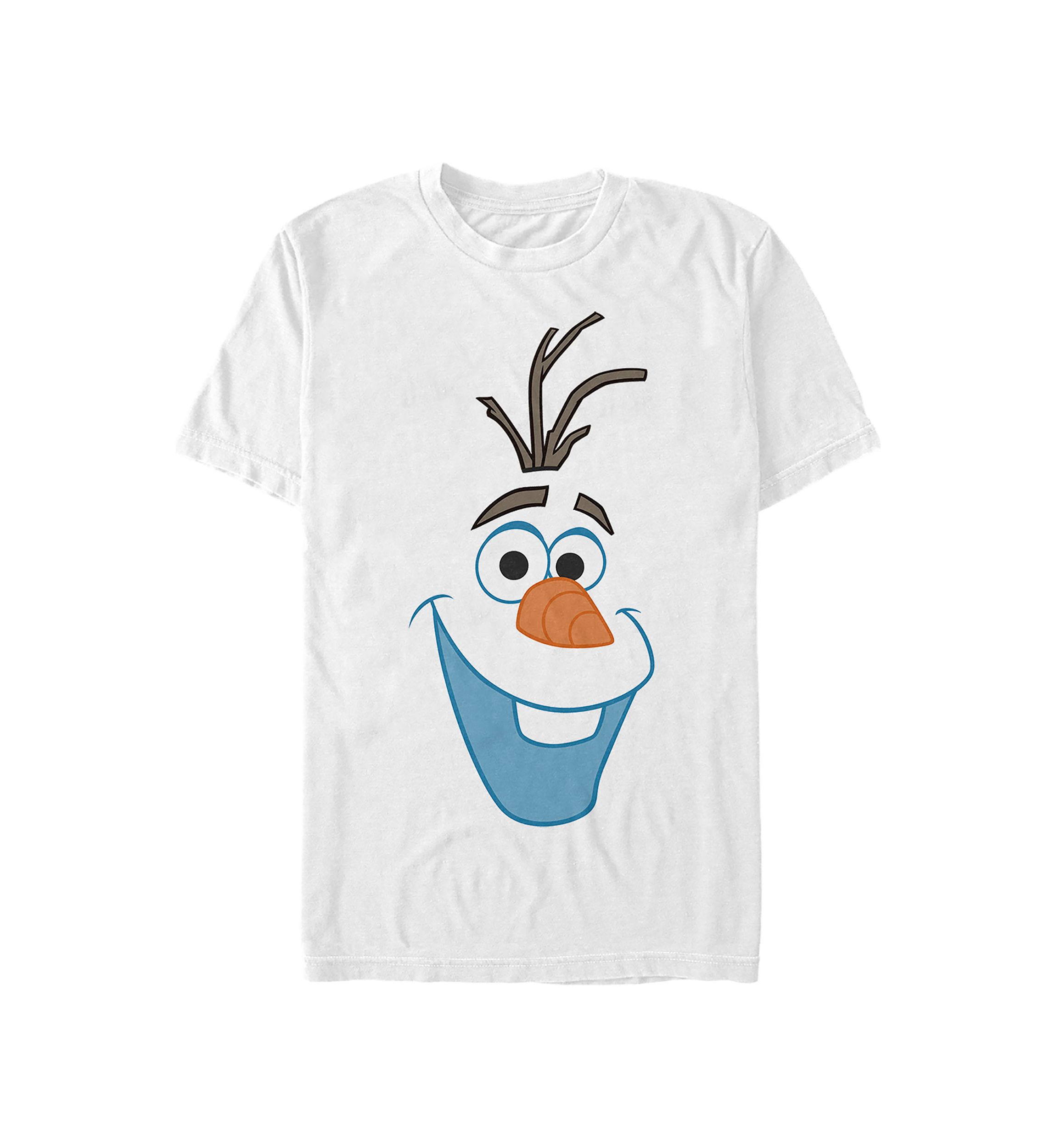 Frozen Big Olaf Face Two Short Sleeve Graphic T-Shirt