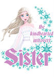 Frozen Kind Hearted Sister Short Sleeve Graphic T-Shirt