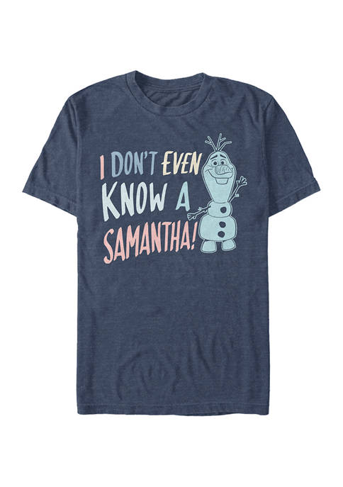 Disney® Frozen I Dont Know Samantha Short Sleeve