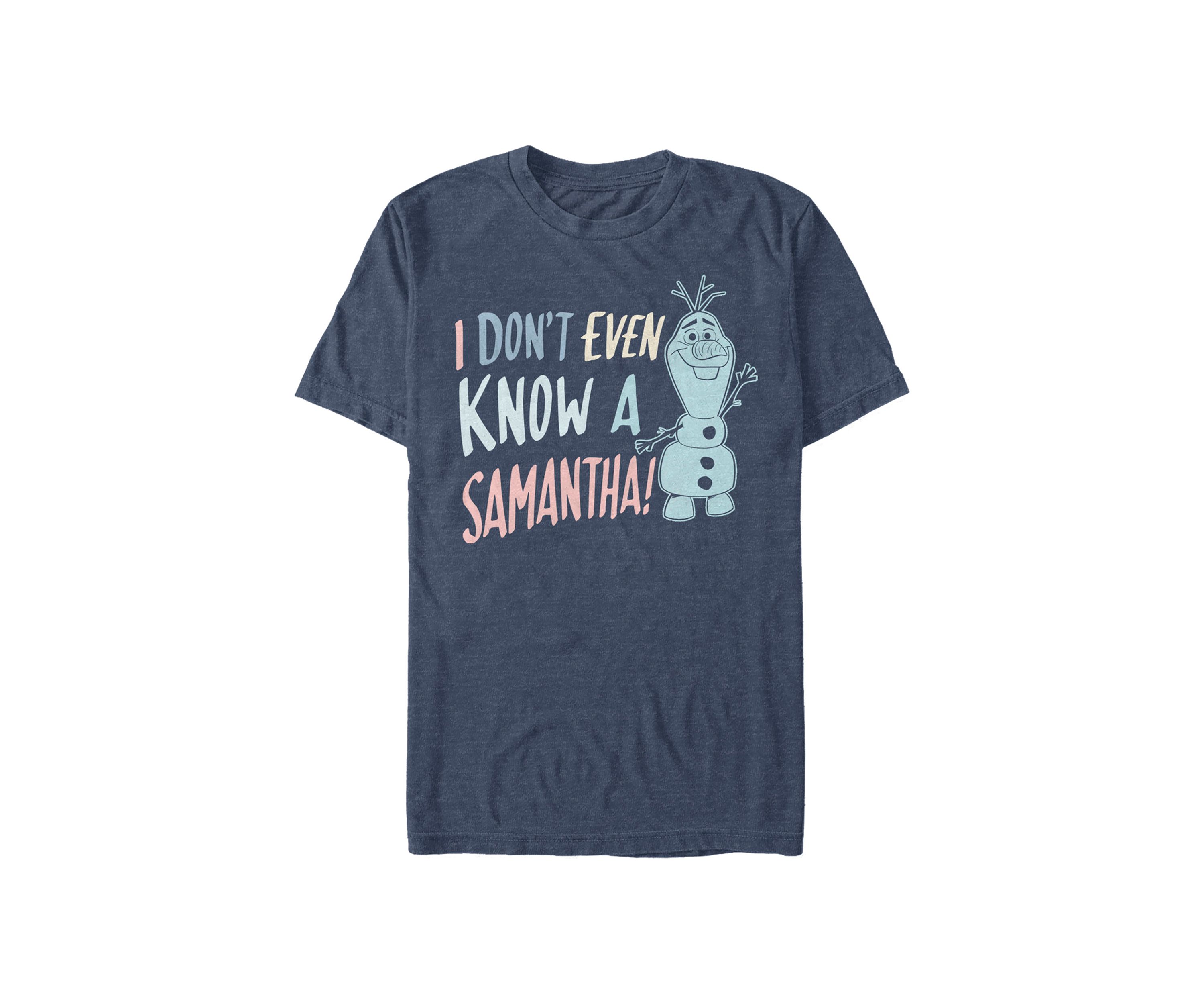Frozen I Dont Know Samantha Short Sleeve Graphic T-Shirt