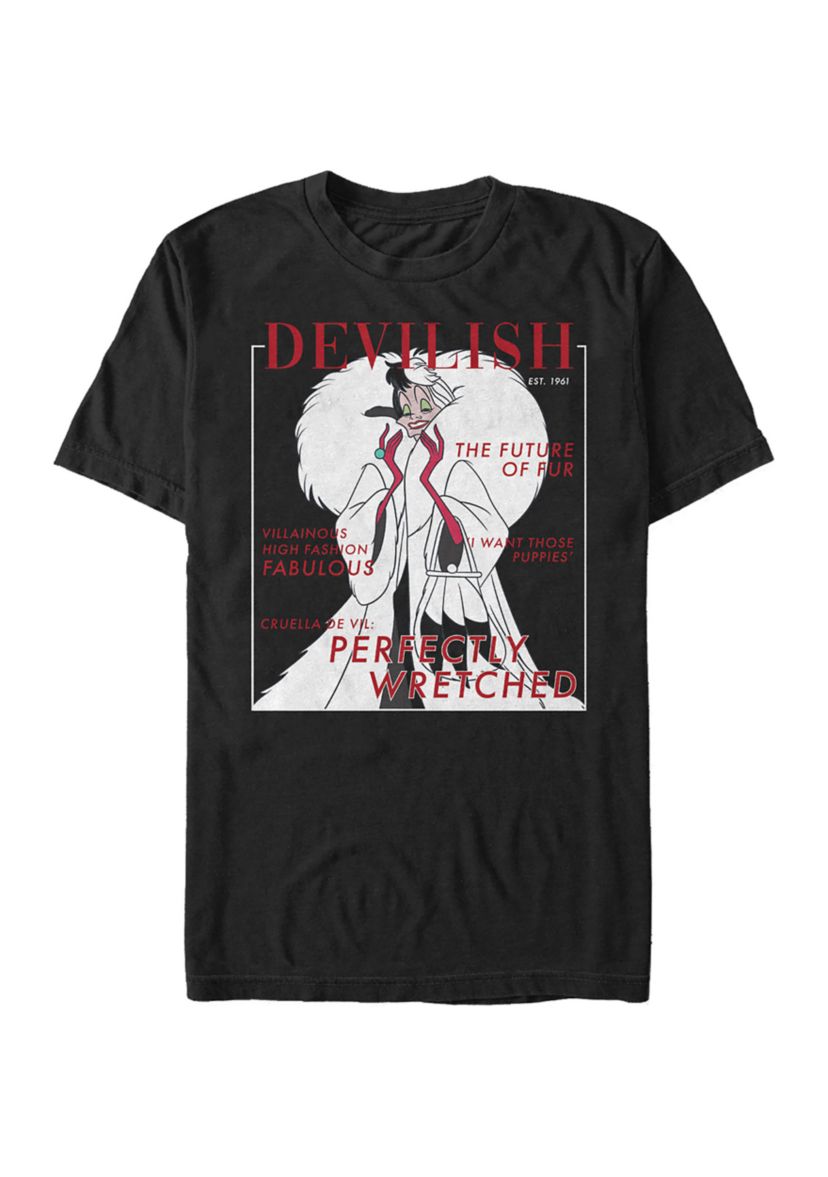 Disney® Villains Cruella Vogue Short Sleeve Graphic T-Shirt