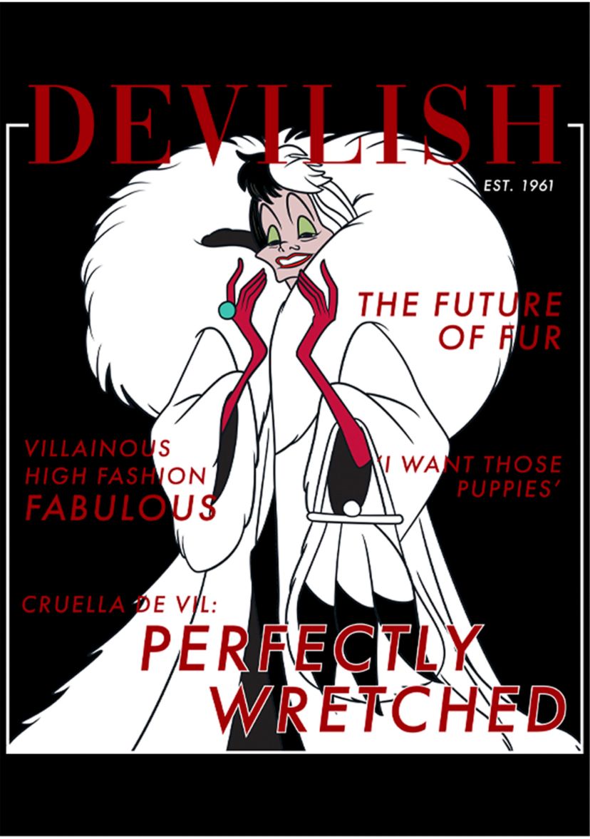 Disney® Villains Cruella Vogue Short Sleeve Graphic T-Shirt