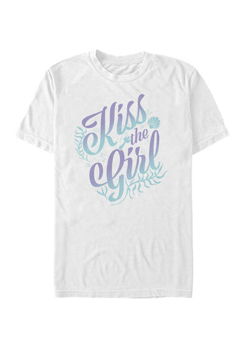 Disney Princess Kiss The Girl Short Sleeve Graphic T-Shirt