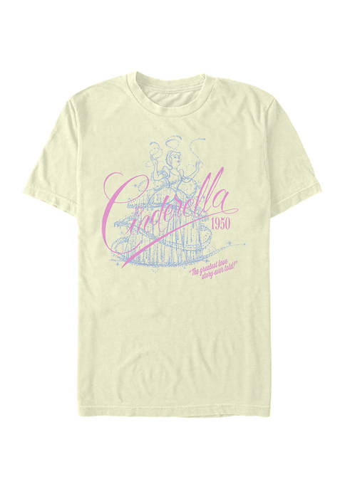 Disney Princess Fifties Love Story Short Sleeve Graphic T-Shirt
