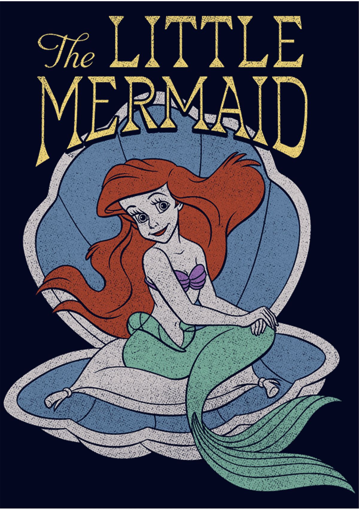 Disney Princess Little Mermaid Redux Short Sleeve Graphic T-Shirt