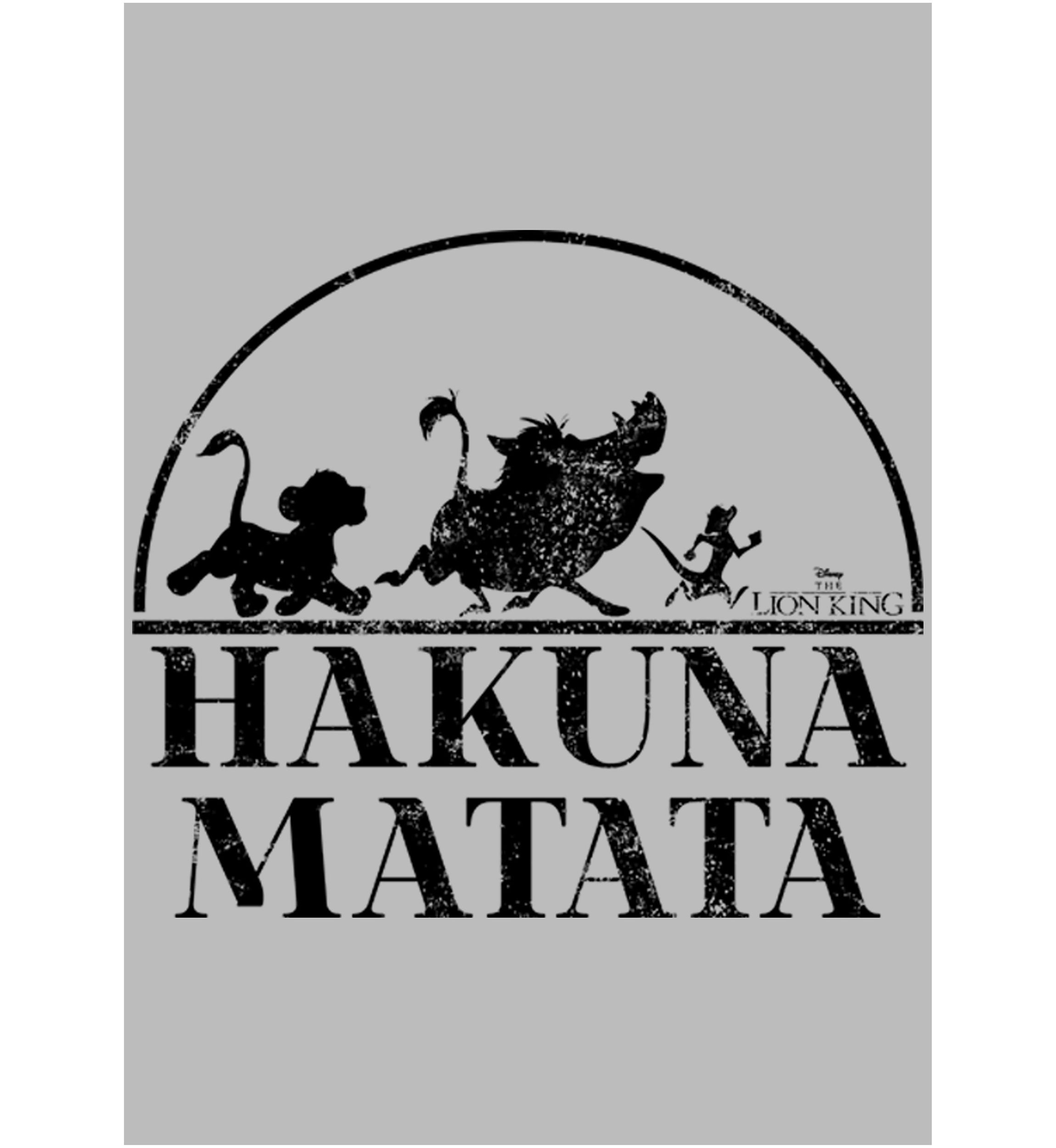 Lion King Hakuna Serif Short Sleeve Graphic T-Shirt