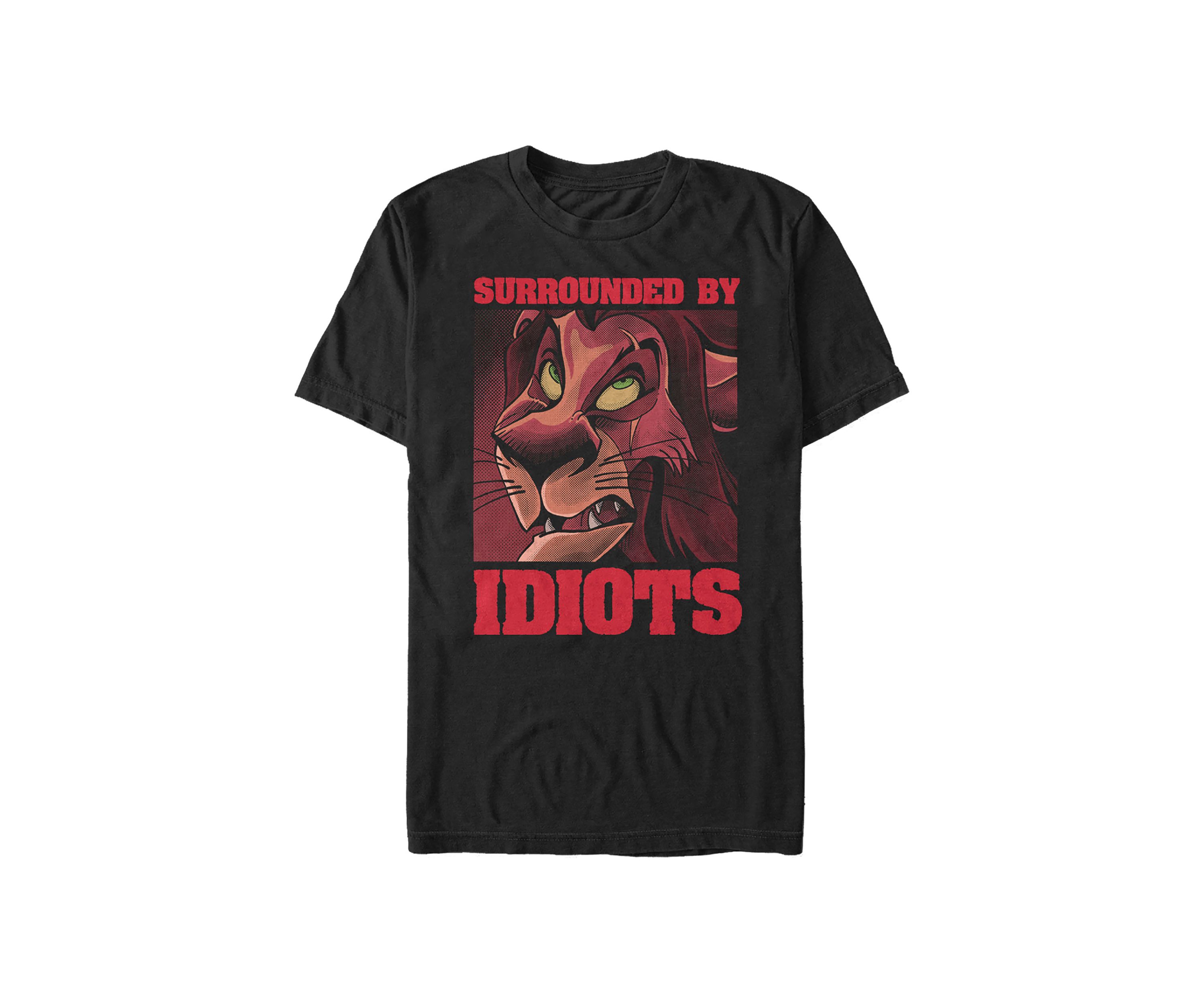 Lion King Scar Thoughts Short Sleeve Graphic T-Shirt