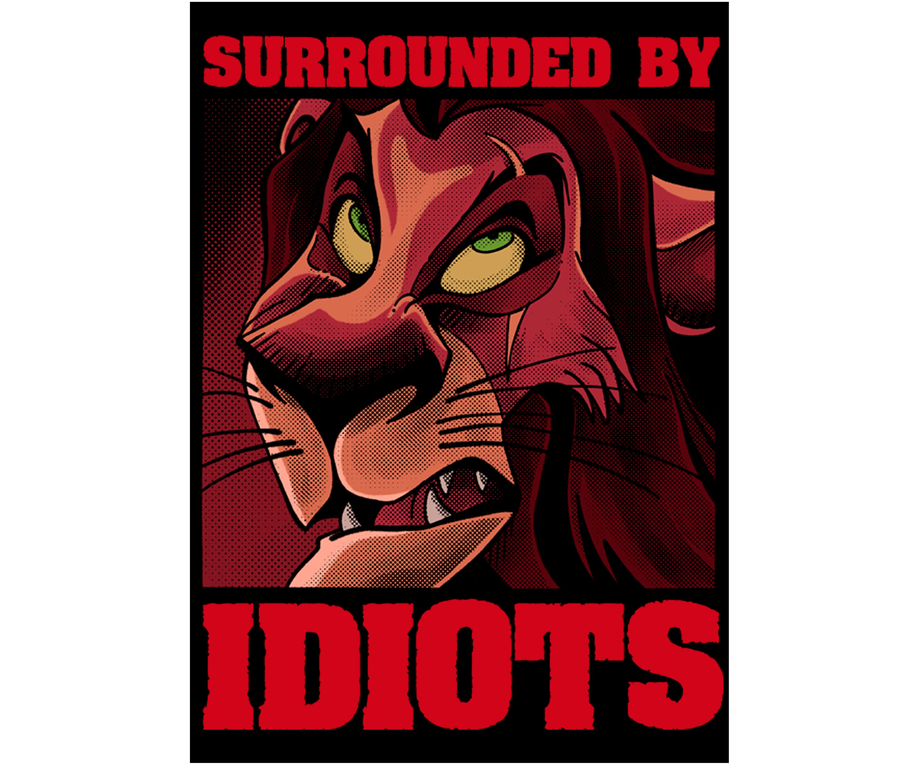 Lion King Scar Thoughts Short Sleeve Graphic T-Shirt