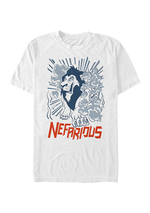 Lion King Scar Nefarious Short Sleeve Graphic T-Shirt