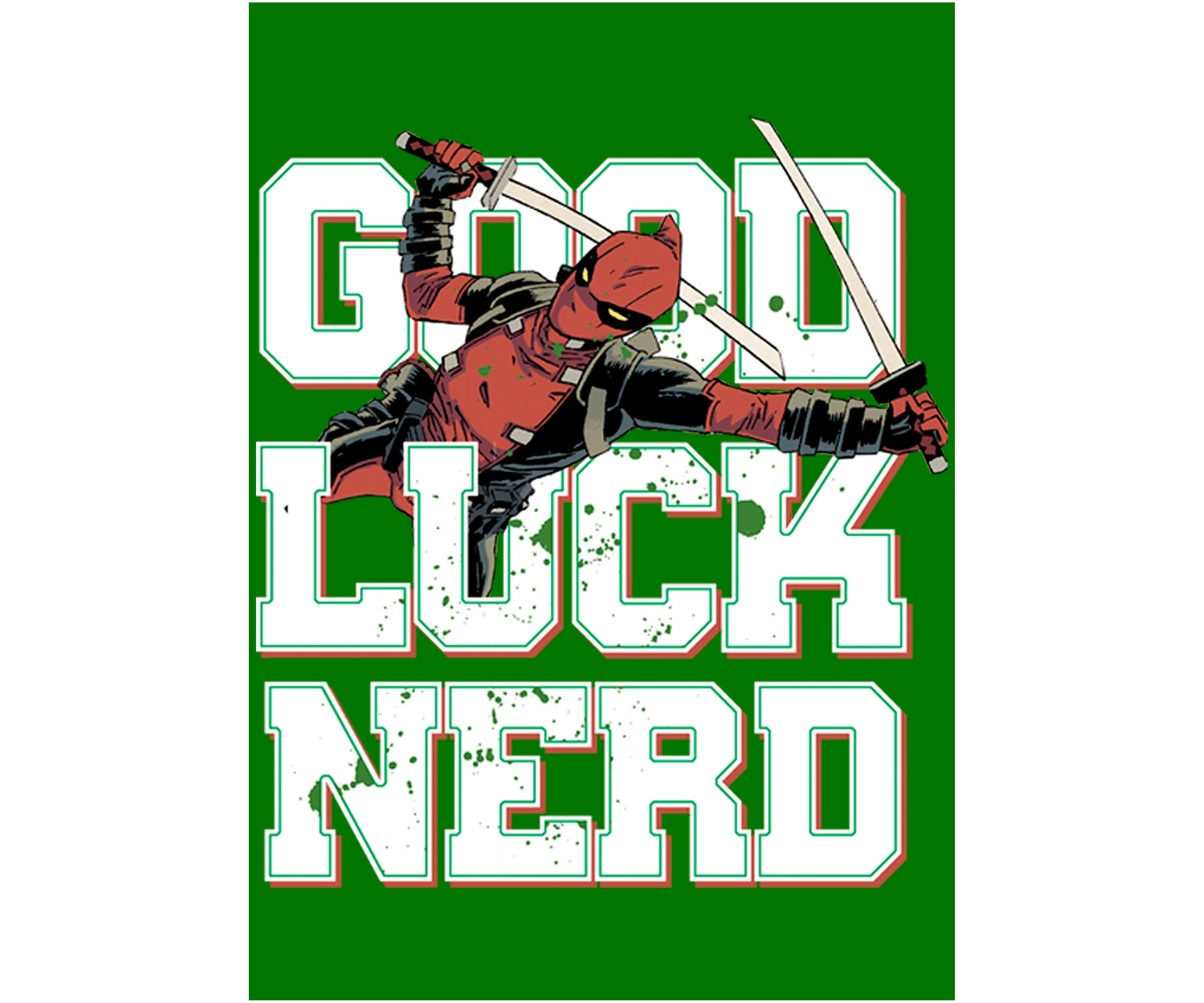 Good Luck Nerd Graphic T-Shirt