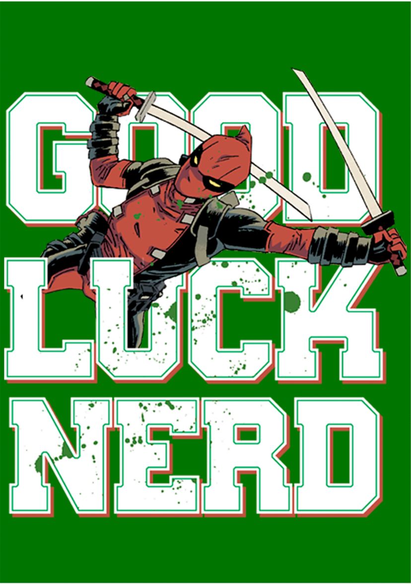 Good Luck Nerd Graphic T-Shirt