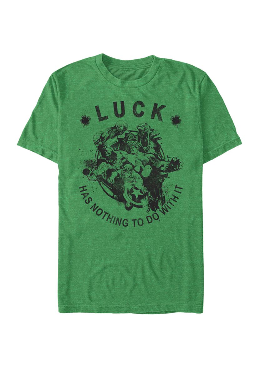 Marvel Avengers No Luck Just Skill Graphic Short Sleeve T-Shirt