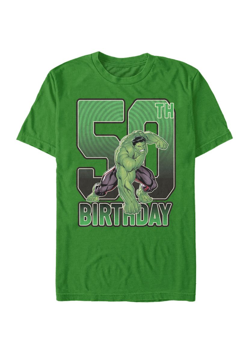 Marvel Hulk 50th Birthday Graphic Short Sleeve T-Shirt
