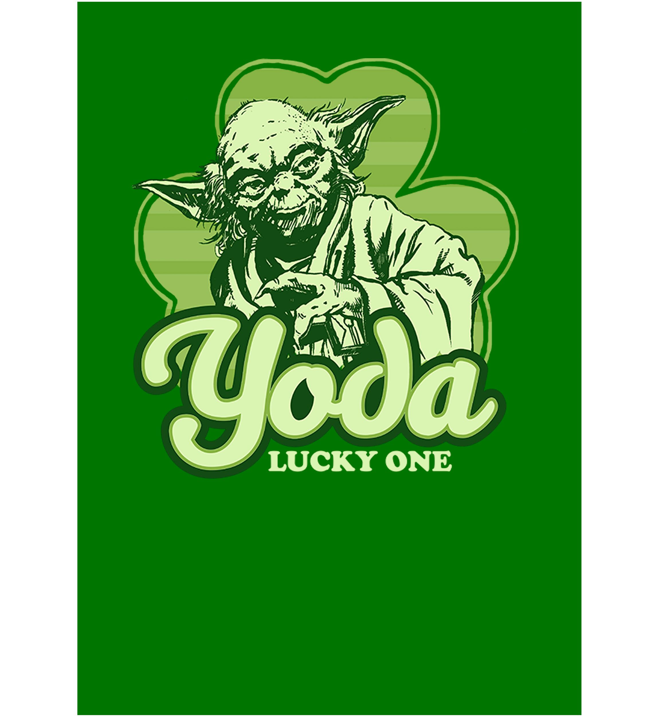 Yoda Lucky Retro Graphic T-Shirt