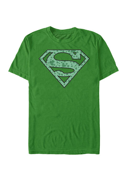 Superman Shamrock Graphic Short Sleeve T-Shirt