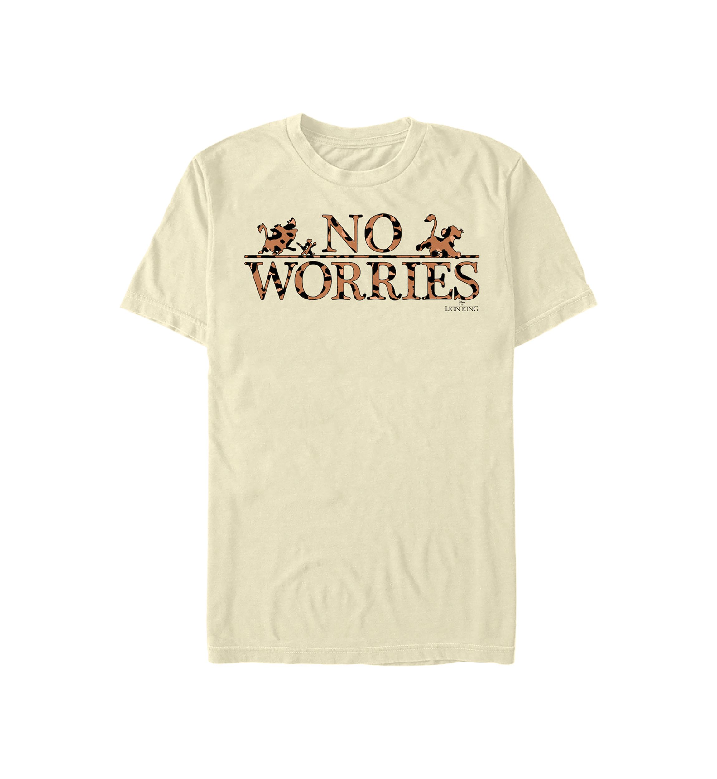 Lion King No Worries Leopard Fill Short Sleeve Graphic T-Shirt