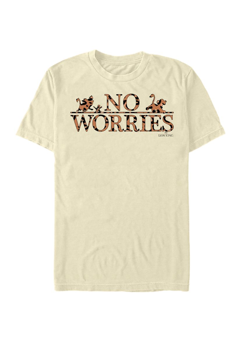 Lion King No Worries Leopard Fill Short Sleeve Graphic T-Shirt