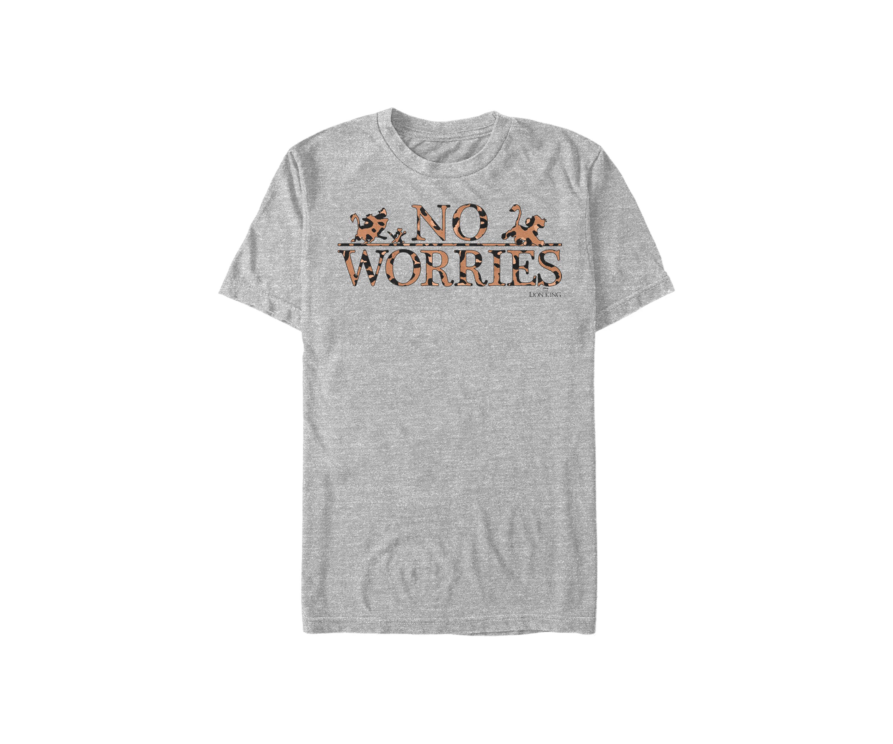 Lion King No Worries Leopard Fill Short Sleeve Graphic T-Shirt