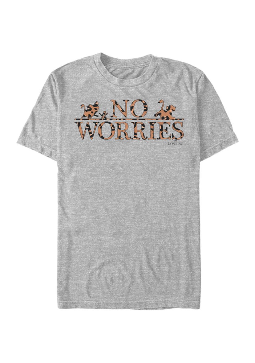 Lion King No Worries Leopard Fill Short Sleeve Graphic T-Shirt
