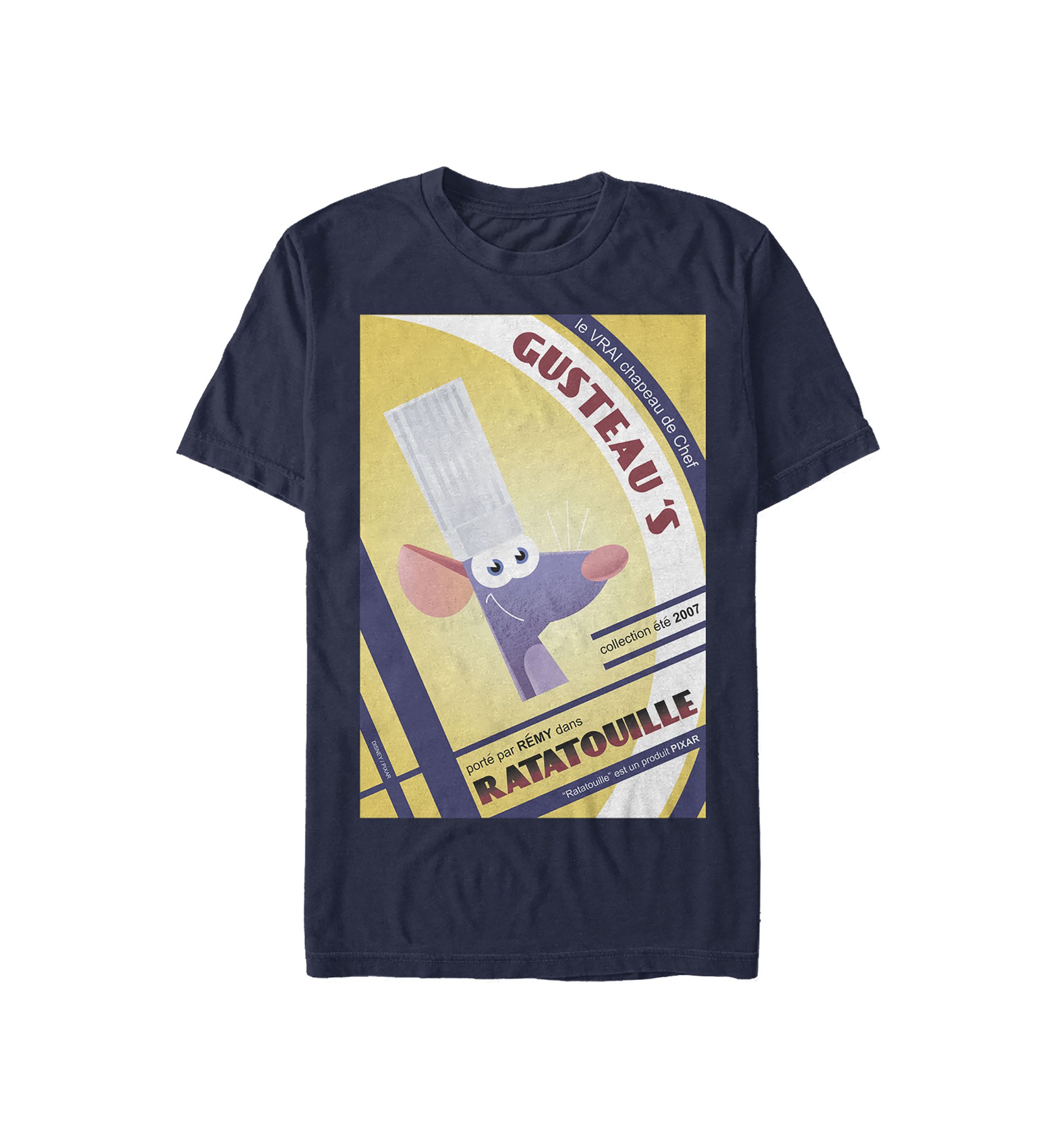 Ratatouille Gusteaus et Remy Poster Short Sleeve Graphic T-Shirt