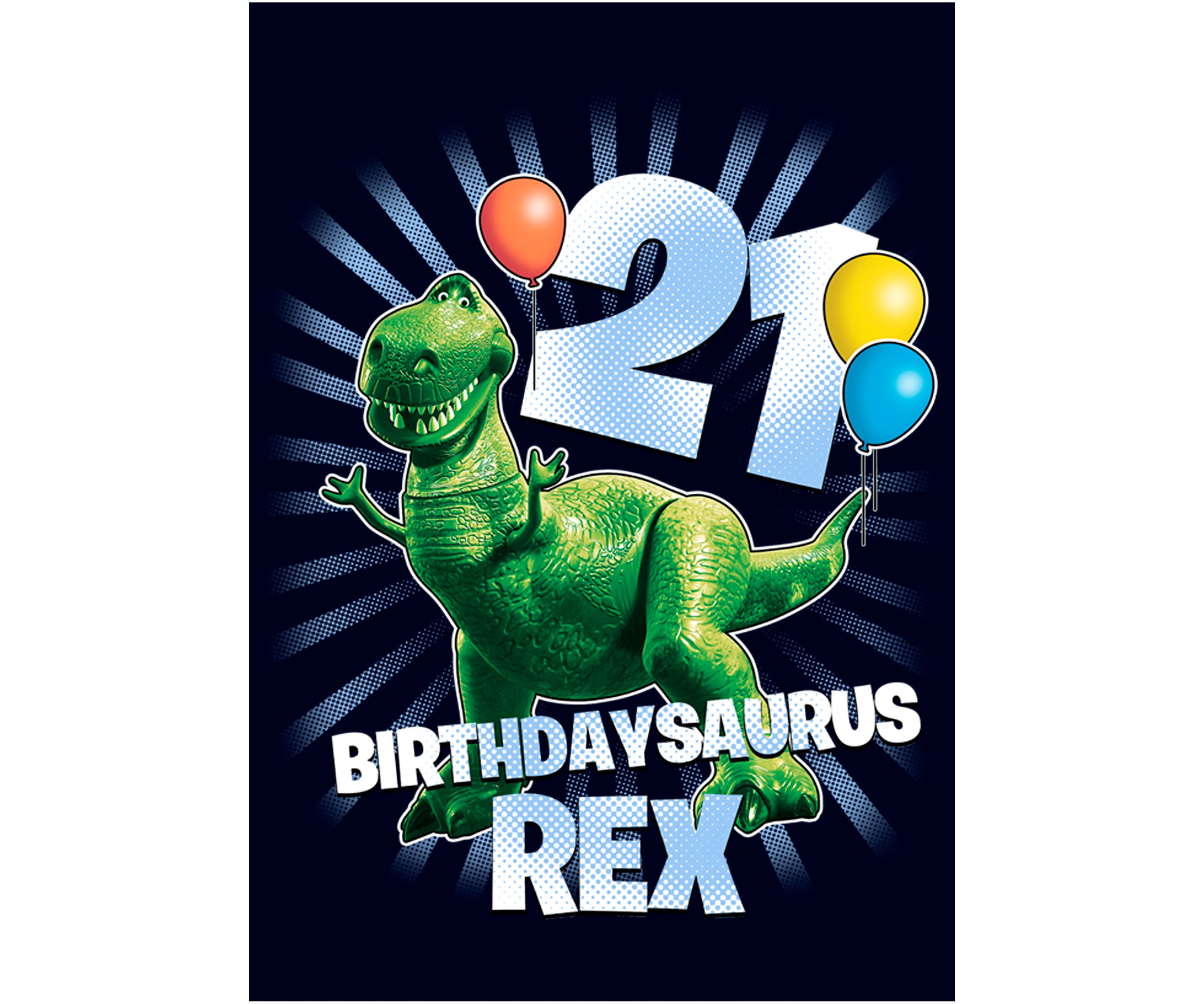 Toy Story Balloon Rex 21 Short Sleeve Graphic T-Shirt