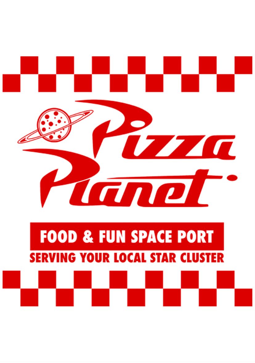 Toy Story Pizza Planet Box Short Sleeve Graphic T-Shirt