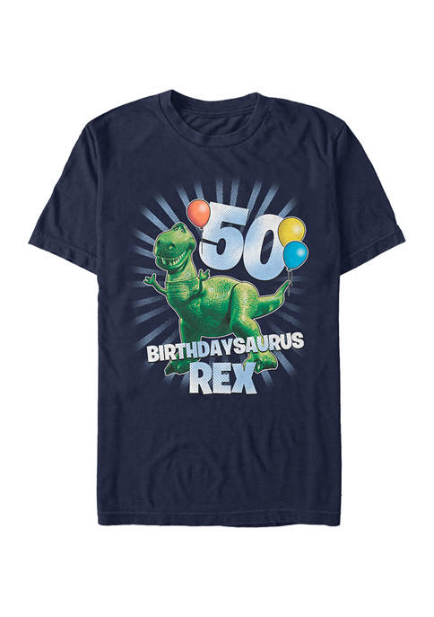 Toy Story Balloon Rex 50 Short Sleeve Graphic T-Shirt