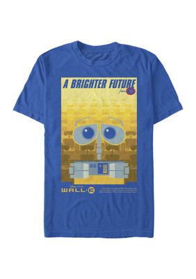 Disney Pixar Men's Wall-E Brighter Future Poster Short Sleeve Graphic T-Shirt