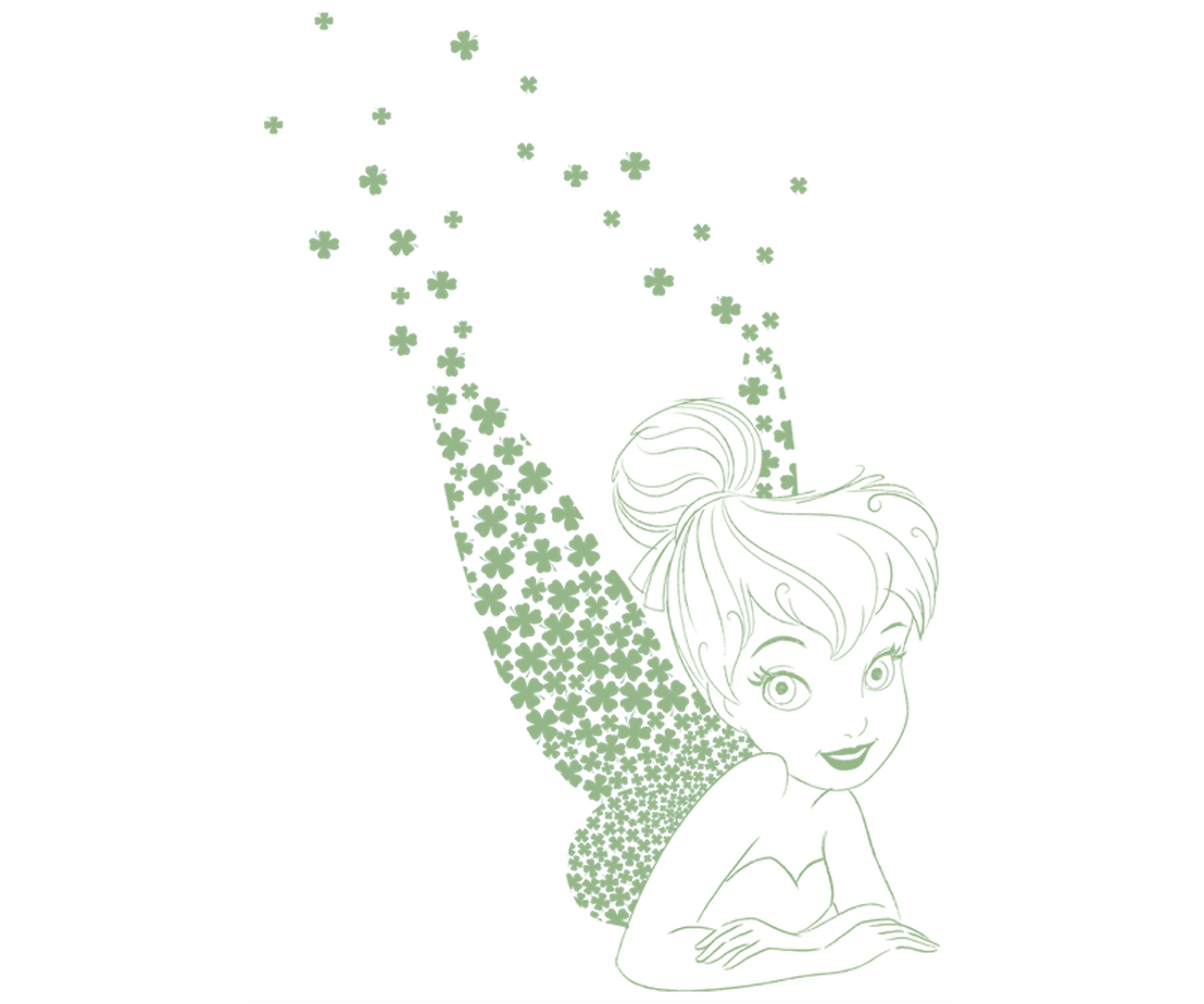 Tinkerbell Tink Clovers Short Sleeve Graphic T-Shirt