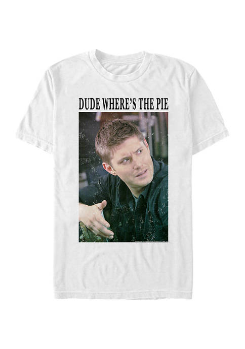Supernatural Pie Dean Meme Graphic Short Sleeve T-Shirt