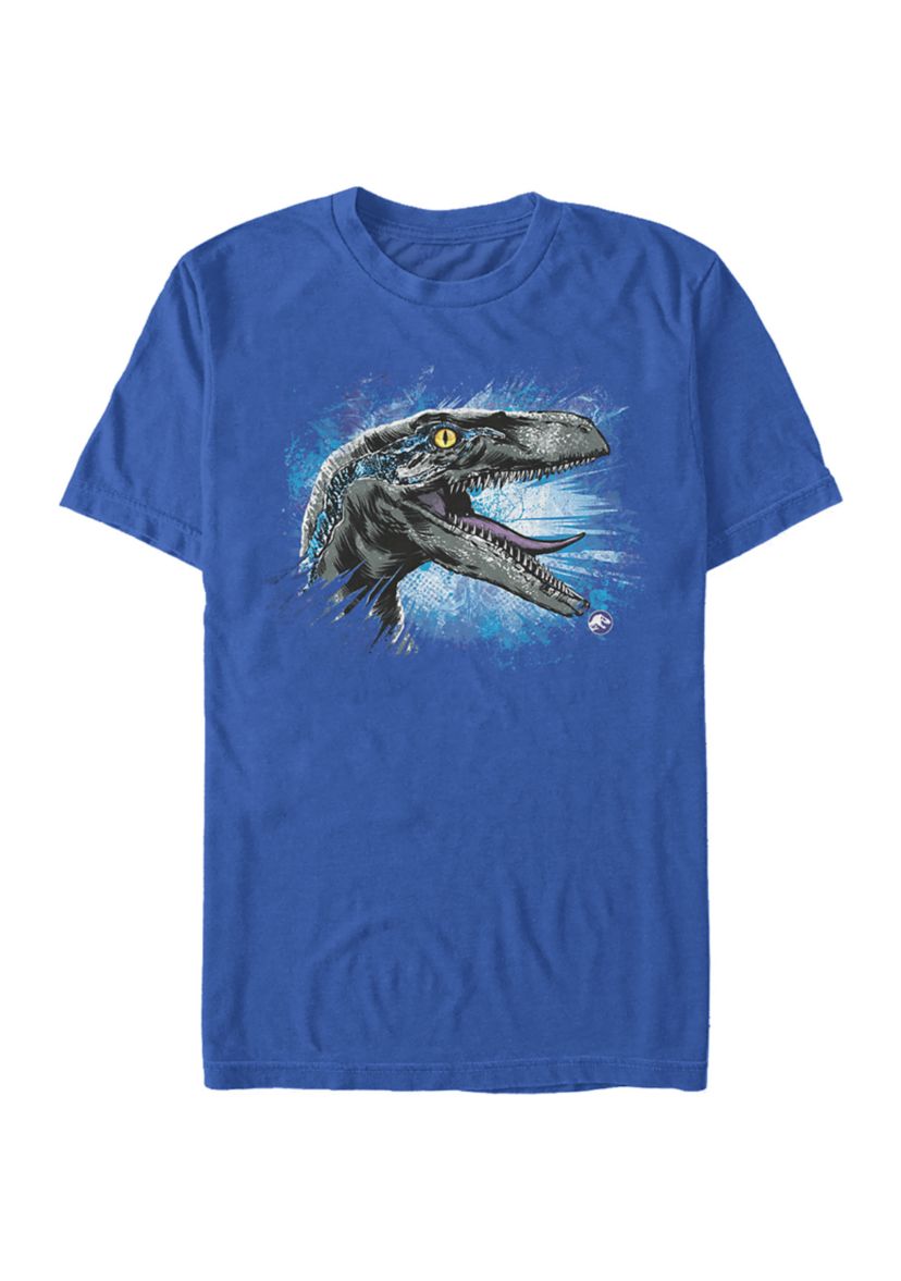 Velociraptor splat Graphic Short Sleeve T-Shirt