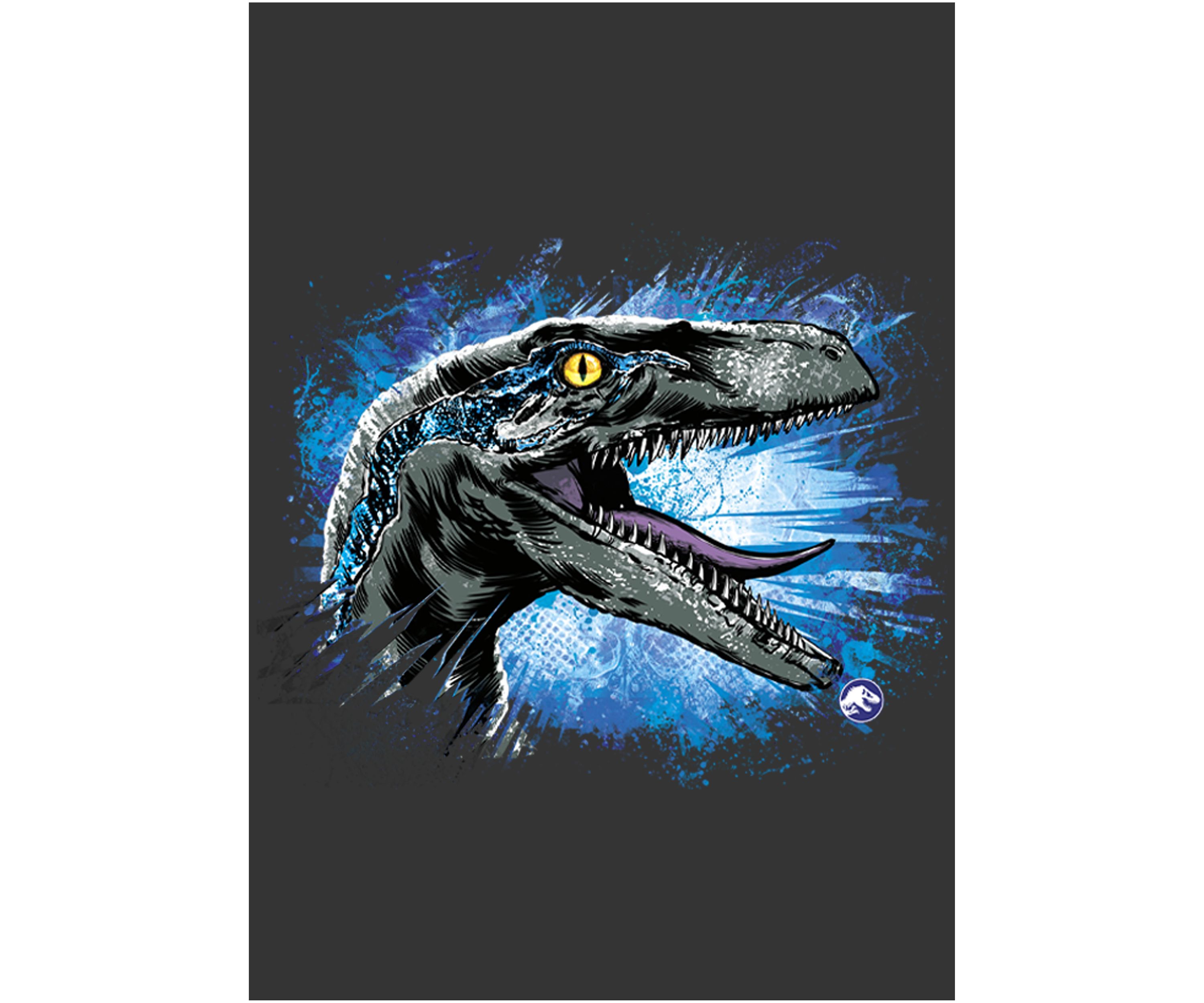 Velociraptor splat Graphic Short Sleeve T-Shirt