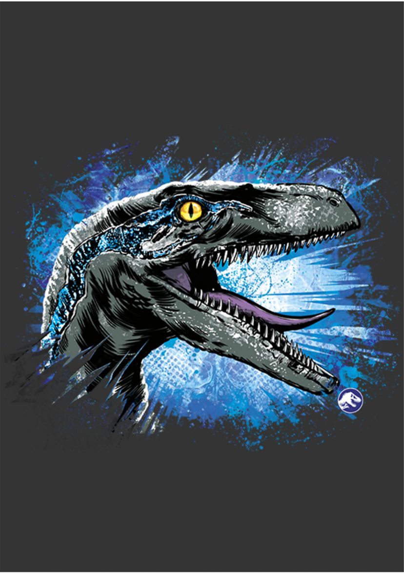 Velociraptor splat Graphic Short Sleeve T-Shirt