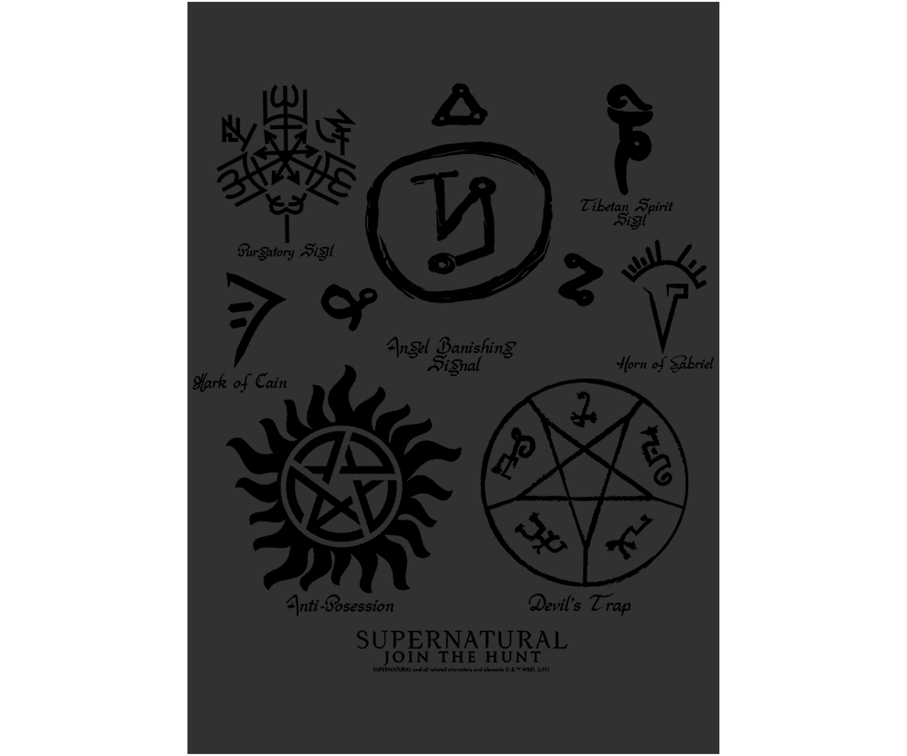 Marks Sigils Symbols Graphic Short Sleeve T-Shirt