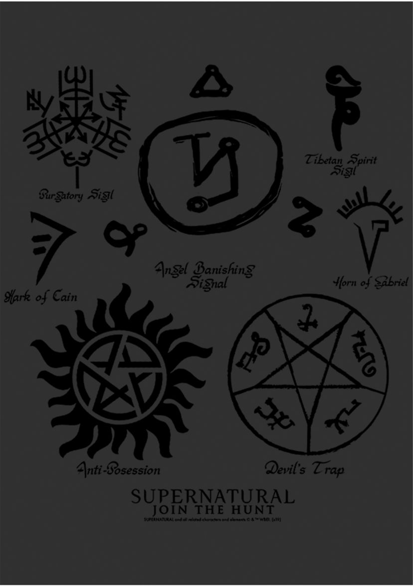 Marks Sigils Symbols Graphic Short Sleeve T-Shirt
