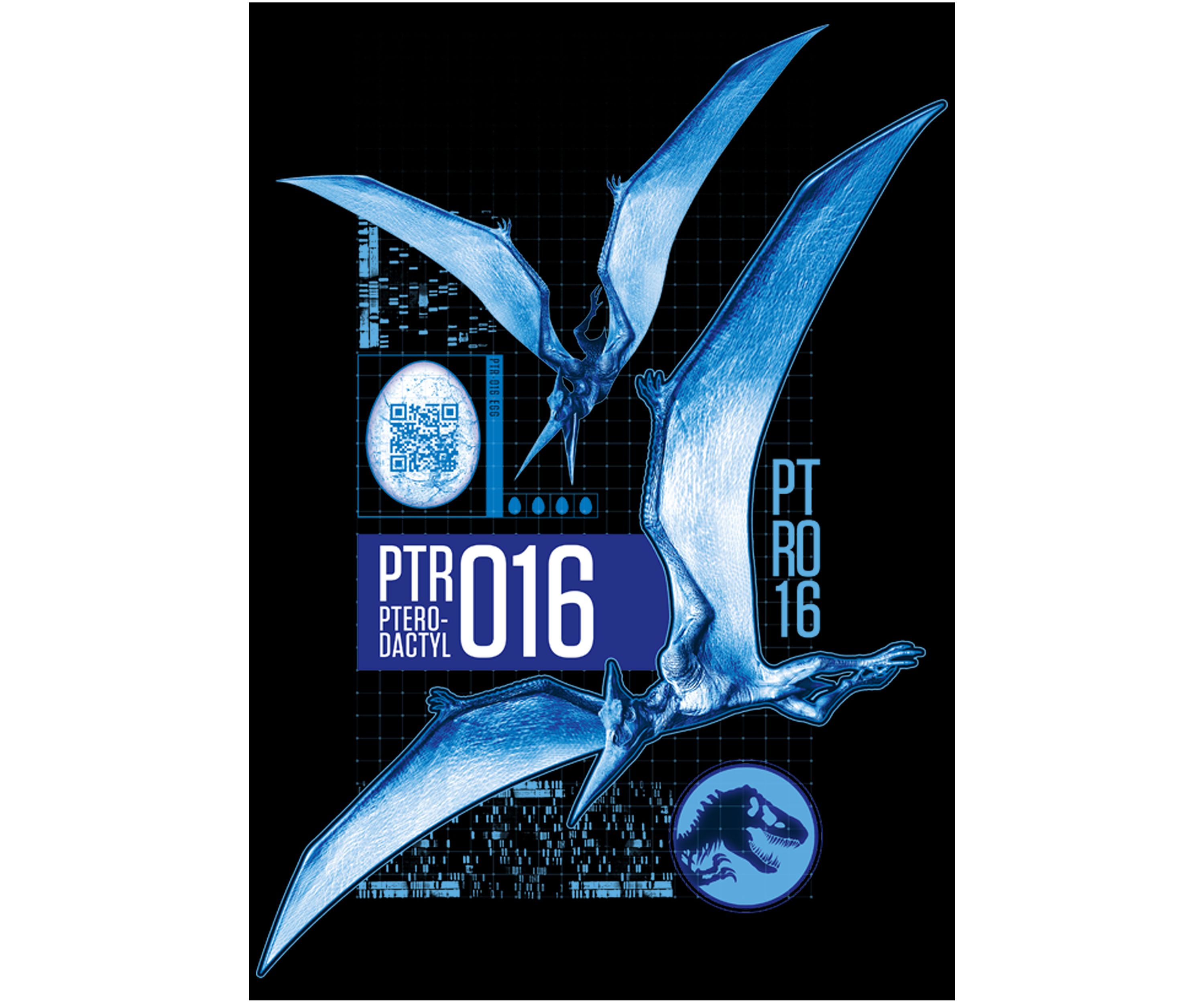 Pterodactyl Scan Graphic Short Sleeve T-Shirt