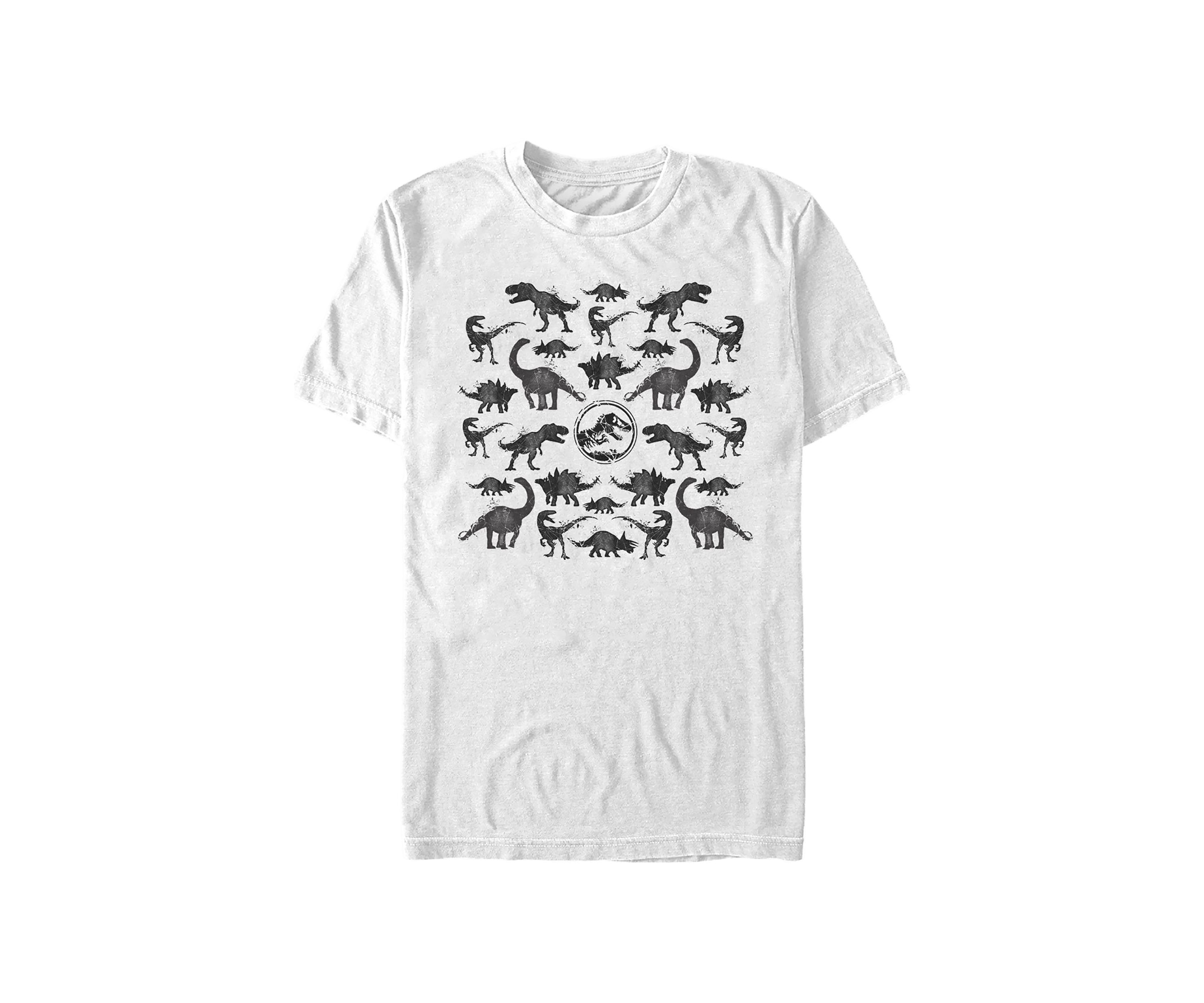 Dinosaur Pattern Graphic Short Sleeve T-Shirt