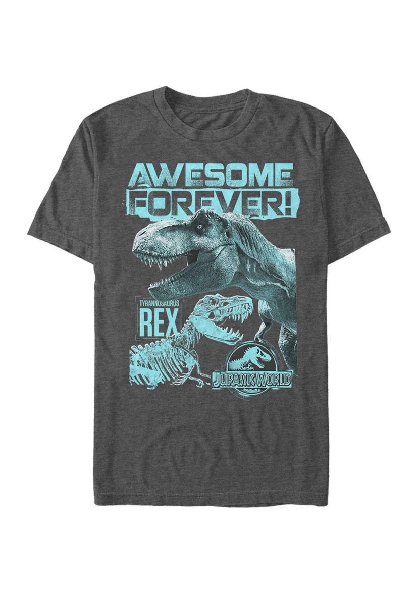 Awesome Dino Graphic Short Sleeve T-Shirt