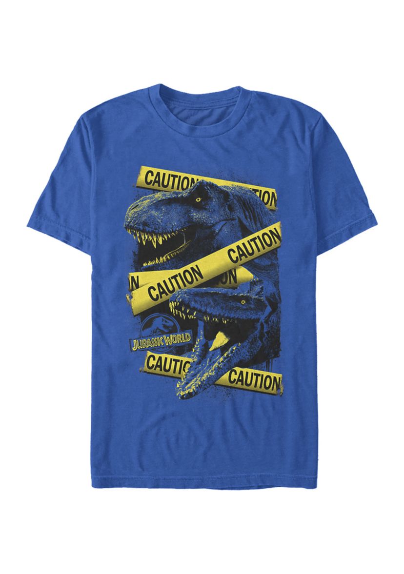 Dino Caution Graphic Short Sleeve T-Shirt