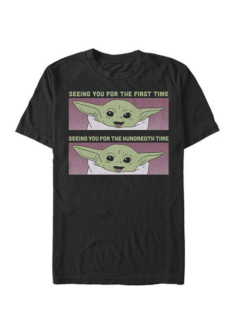  The Mandalorian When Baby Yoda Sees You Short Sleeve Graphic T-Shirt 