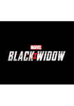 Black Widow Logo Graphic Crew Fleece Sweatshirt