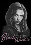 Black Widow Mono Graphic Crew Fleece Sweatshirt